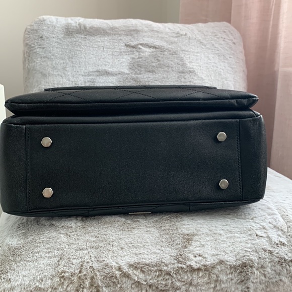 REBECCA MINKOFF | Je T’aime Work Bag Tote - Black Leather - Picture 9 of 17